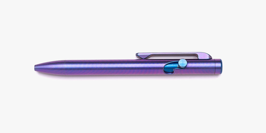 Dual Tone Ano Slim Bolt Action Pen