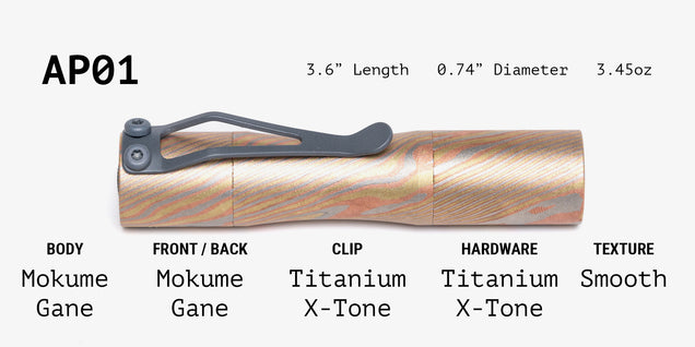 Mokume Gane Apollo Flashlight