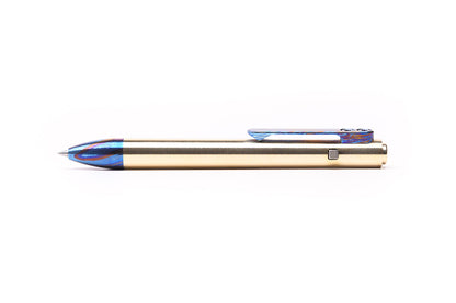 Titanium Damascus Side Click Pens